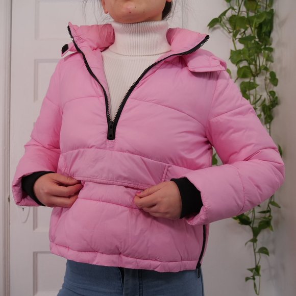 Cute bright pink puffer coat, size US S/XS - Picture 1 of 14